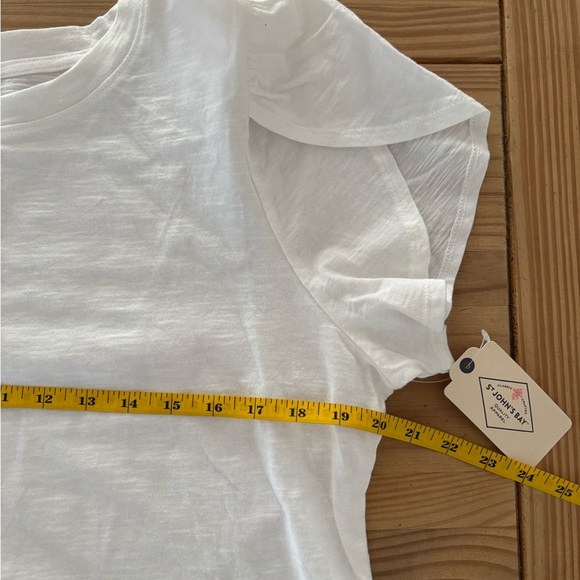 St. John's Bay Soft White Short Sleeve Tee - Picture 5 of 8